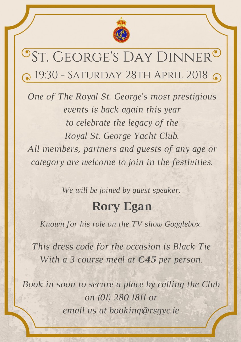 royal st george yacht club menu