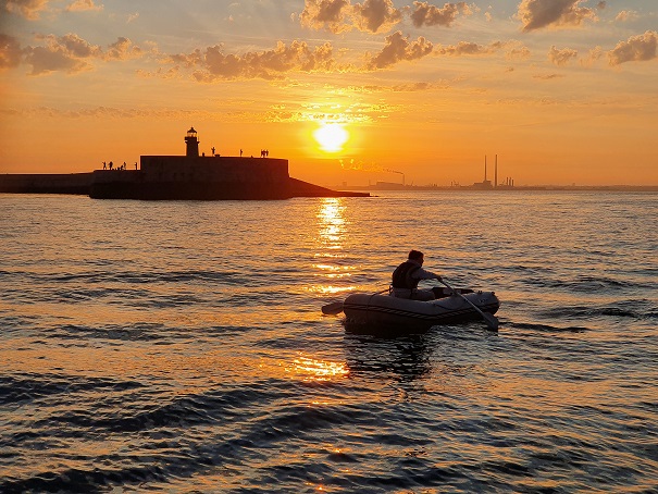 A sunset row