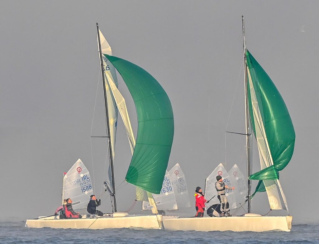 Opi sailing in the mist