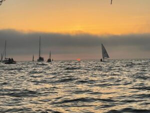 Darkness into light sail in Dublin Bay May 2022